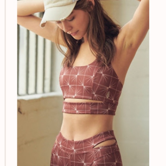 NWOT FP High-Rise Sneak Peek Leggings - Ginger Spice Combo - Picture 3 of 11